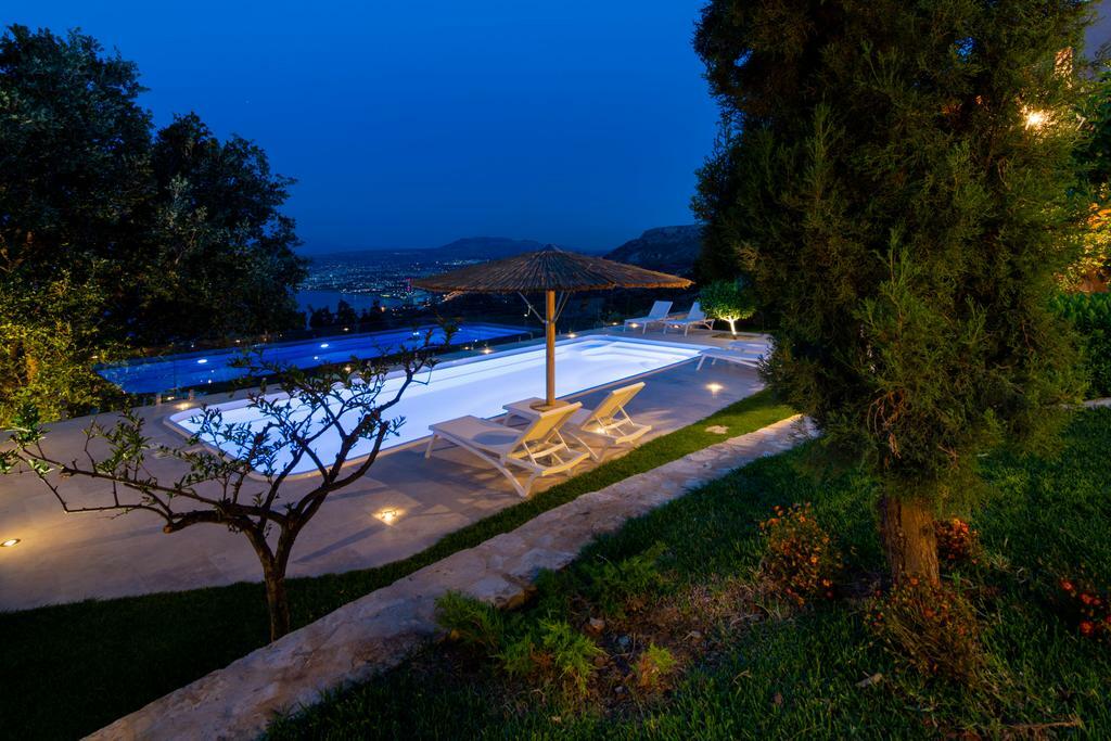 Villa Vollard With Amazing View Pool 伊拉克利翁 设施 照片